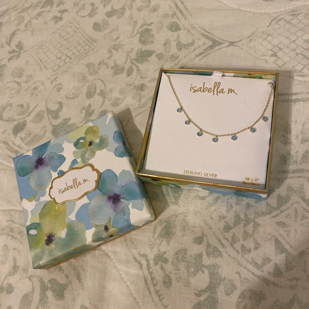 Brand new turquoise sterling silver necklace!